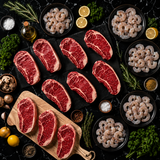 Surf N Turf - Striploin & Shrimp