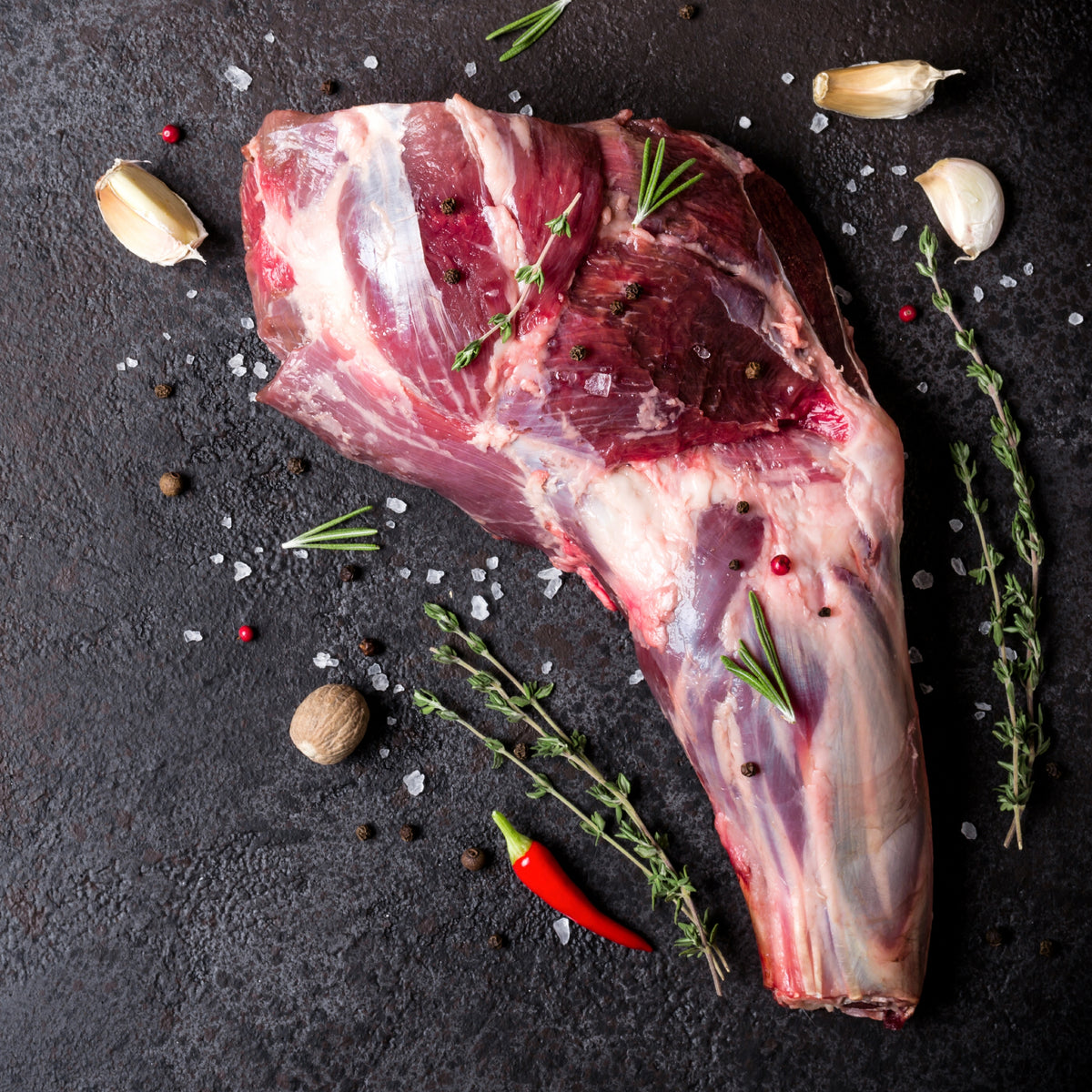 Grass Fed Lamb Bone In Leg Shank Fore